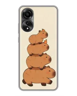 Чохол для OPPO A78 (4G) з картинкою «Вежа з капібар»