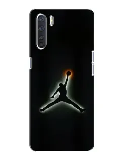 Чехол для OPPO A91 с картинкой «Jordan Gradient Logo»