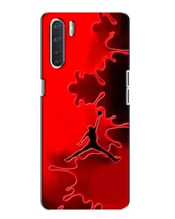 Чехол для OPPO A91 с картинкой «Jordan Red Smoke»