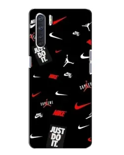 Чехол для OPPO A91 с картинкой «Nike Mix Pattern»