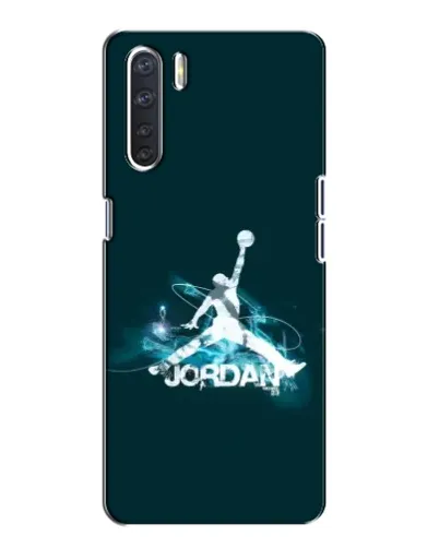 Чехол для OPPO A91 с картинкой «Jordan Blue Fire» Чехол для OPPO A91 с картинкой «Jordan Blue Fire»