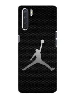 Чехол для OPPO A91 с картинкой «Jordan Dark Carbon»