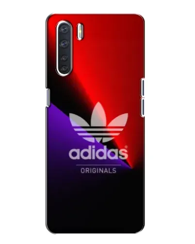 Чехол для OPPO A91 с картинкой «Adidas Red Neon»