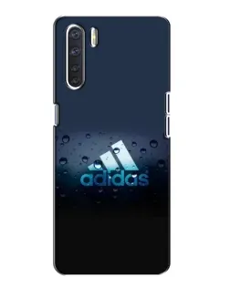 Чехол для OPPO A91 с картинкой «Adidas Water Drops»
