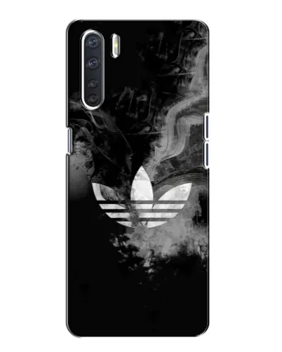 Чехол для OPPO A91 с картинкой «Абстрактный дым Adidas»