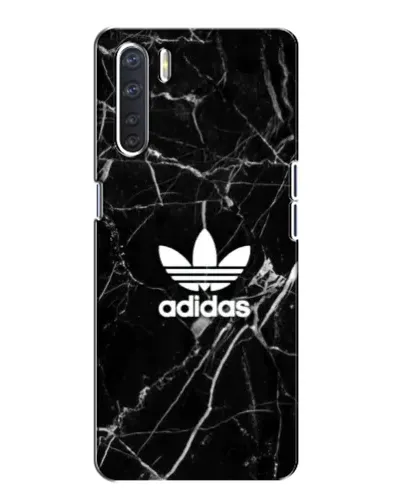 Чехол для OPPO A91 с картинкой «Белый мрамор Adidas»