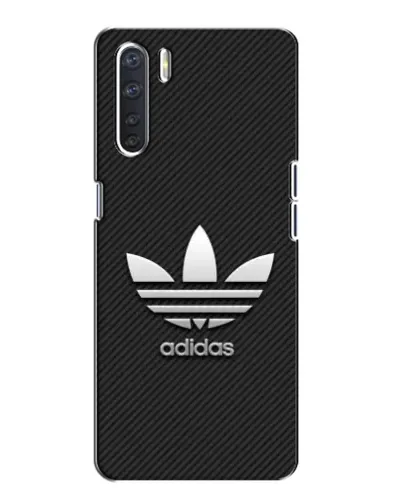 Чехол для OPPO A91 с картинкой «Adidas Карбоновая текстура»