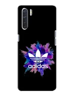 Чехол для OPPO A91 с картинкой «Взрыв красок Adidas»