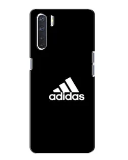 Чехол для OPPO A91 с картинкой «Черная классика Adidas»