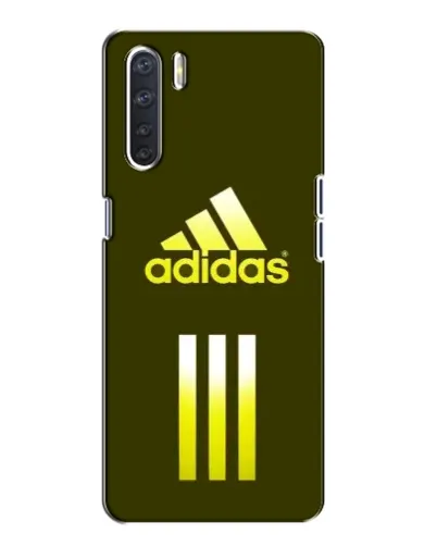 Чехол для OPPO A91 с картинкой «Оливковый градиент Adidas»