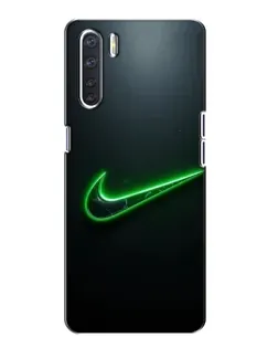 Чехол для OPPO A91 с картинкой «Неоновый контур Nike» Чехол для OPPO A91 с картинкой «Неоновый контур Nike»