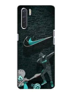 Чехол для OPPO A91 с картинкой «Спортивный арт Nike»