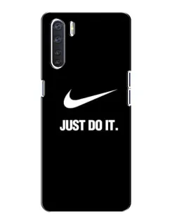 Чехол для OPPO A91 с картинкой «Классический принт Nike»