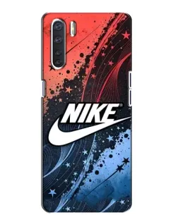 Чехол для OPPO A91 с картинкой «Градиентный принт Найк»