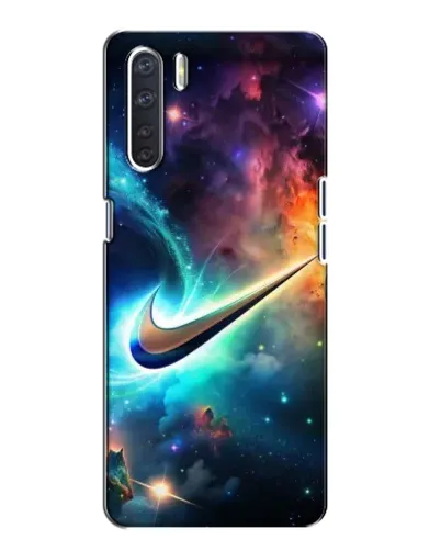 Чехол для OPPO A91 с картинкой «Космический Nike Swoosh» Чехол для OPPO A91 с картинкой «Космический Nike Swoosh»