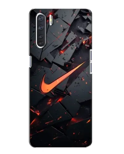 Чехол для OPPO A91 с картинкой «Nike — эффект разломов» Чехол для OPPO A91 с картинкой «Nike — эффект разломов»