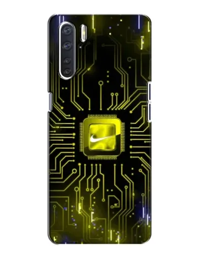 Чехол для OPPO A91 с картинкой «Nike — золотая искра» Чехол для OPPO A91 с картинкой «Nike — золотая искра»