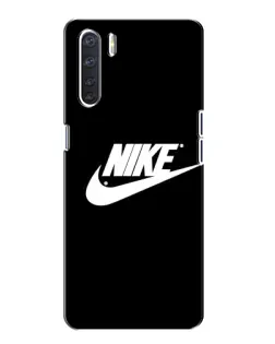 Чехол для OPPO A91 с картинкой «Мазки краски Nike»