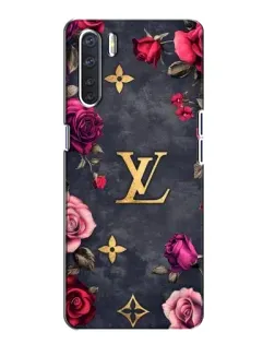 Чехол для OPPO A91 с картинкой «Цветочный Louis Vuitton»
