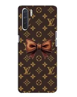 Чехол для OPPO A91 с картинкой «LV с бантом»