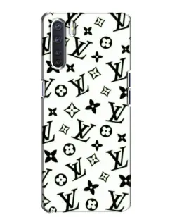 Чехол для OPPO A91 с картинкой «Монохромный хаос LV»