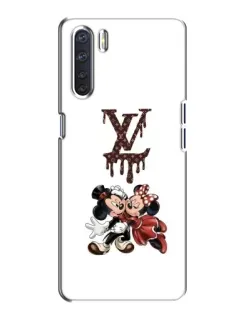 Чехол для OPPO A91 с картинкой «LV и Микки Маус»