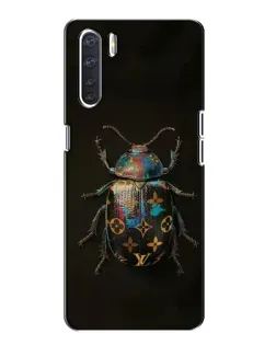 Чехол для OPPO A91 с картинкой «LV — мраморный принт»