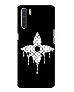 Чехол для OPPO A91 с картинкой «Цветочная монограмма»
