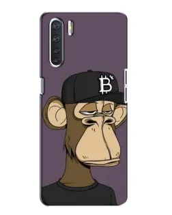 Чехол для OPPO A91 с картинкой «Bored Ape в кепке»