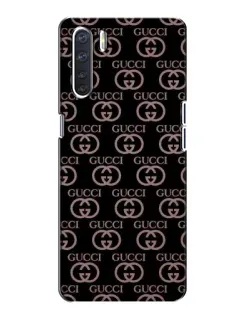 Чехол для OPPO A91 с картинкой «Классическая монограмма Gucci»