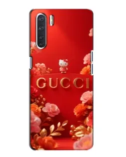 Чехол для OPPO A91 с картинкой «Gucci — золотой сад»