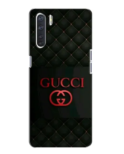 Чехол для OPPO A91 с картинкой «Gucci — стеганый черный»