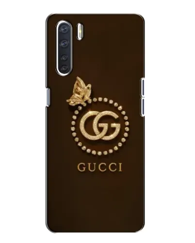 Чехол для OPPO A91 с картинкой «Gucci — золотая бабочка»