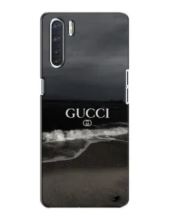 Чехол для OPPO A91 с картинкой «Gucci — морской прибой»