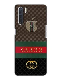 Чехол для OPPO A91 с картинкой «Gucci — брендированный десерт»