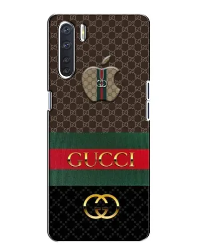 Чехол для OPPO A91 с картинкой «Gucci — брендированный десерт»