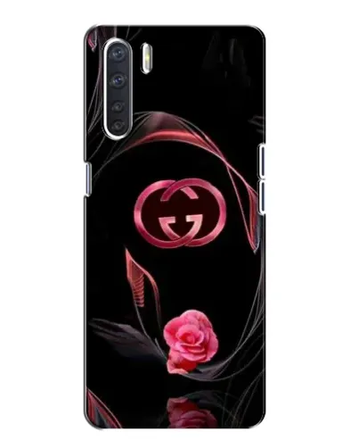 Чехол для OPPO A91 с картинкой «Gucci — неоновая роза»