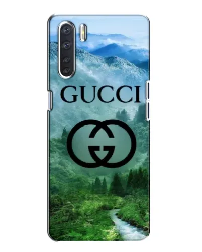 Чехол для OPPO A91 с картинкой «Gucci — горный пейзаж»