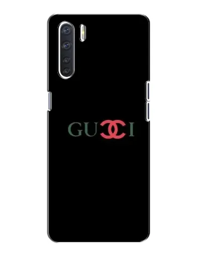 Чехол для OPPO A91 с картинкой «Gucci — красный градиент»