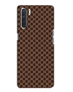 Чехол для OPPO A91 с картинкой «Gucci — шоколадная сетка»