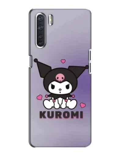 Чехол для OPPO A91 с картинкой «Kuromi — фиолетовый арт»