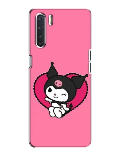Чехол для OPPO A91 с картинкой «Kuromi — любовь в сердце»