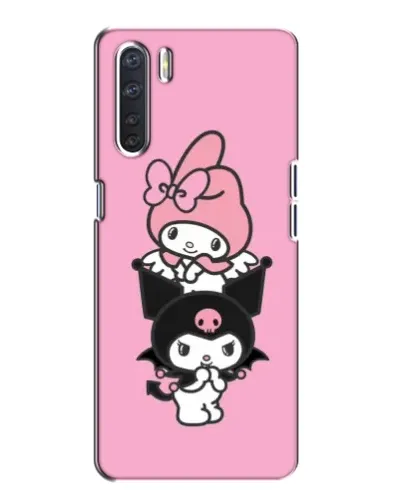 Чехол для OPPO A91 с картинкой «My Melody и Kuromi»