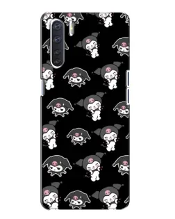 Чехол для OPPO A91 с картинкой «Черный паттерн Kuromi» Чехол для OPPO A91 с картинкой «Черный паттерн Kuromi»