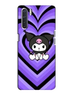 Чехол для OPPO A91 с картинкой «Kuromi и фиолетовые сердца» Чехол для OPPO A91 с картинкой «Kuromi и фиолетовые сердца»