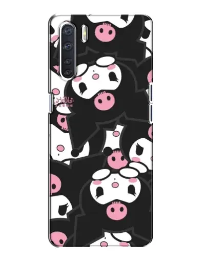 Чехол для OPPO A91 с картинкой «Паттерн голов Куроми»