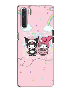Чехол для OPPO A91 с картинкой «My Melody и Kuromi» Чехол для OPPO A91 с картинкой «My Melody и Kuromi»