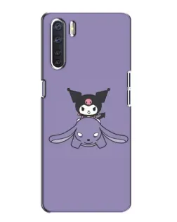 Чехол для OPPO A91 с картинкой «Kuromi на лиловом фоне» Чехол для OPPO A91 с картинкой «Kuromi на лиловом фоне»