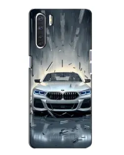 Чохол для OPPO A91 з картинкою «BMW у світлі фар»