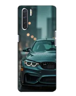 Чохол для OPPO A91 з картинкою «BMW у вогнях міста»